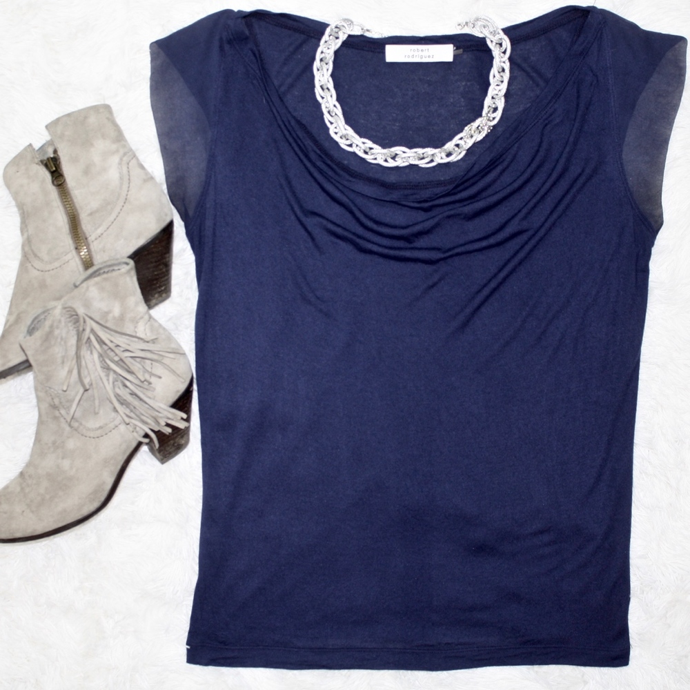 Robert Rodriguez Cowl Neck Top